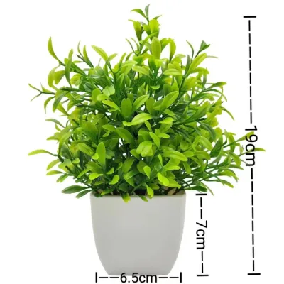 OKDEALS Fake Potted Flowers Table Decor Bonsai Simulated Tree Pot Plants Mini False Plants Artificial Flower Home Garden Decor