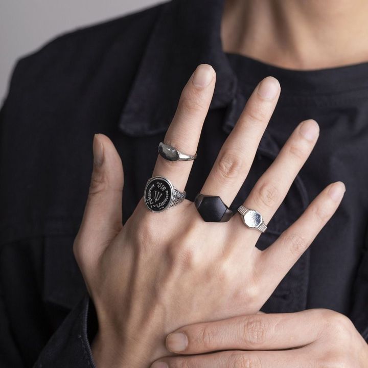 Aesthetic rings for on sale men