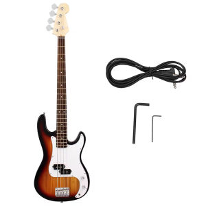 ST Bass Guitar Maple Body Electric Bass Guitar 4 Strings Full-Size Standard Bass PB-Style Beginner Kit
