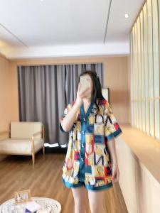 COD Áo Cardigan Mùa Hè Tay Ngắn Đồ Ngủ Lụa Lạnh Cao Cấp Nữ 2024 Bộ Đồ Ngủ Hai Mảnh Lụa Băng Tuyết Mỏng Cộng Với Kích Thước Mới Sem