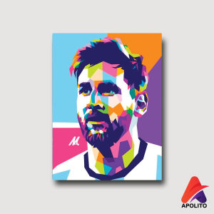 APOLITO ( 15X20 CM) HIASAN DINDING PAJANGAN WALLDECOR POSTER KAYU GAMBAR MESSI RONALDO DYBALA