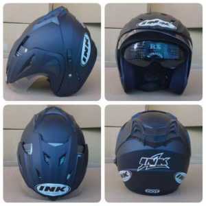 HELM  DOUBLE VISOR MERK NIELS EMBOSS SNI