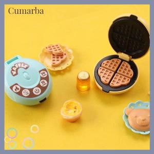 [Cumarba] ชุดเครื่องปิ้งขนมปังวาฟเฟิลขนาดเล็กสำหรับ1:12โมเดลอาหารอุปกรณ์ประกอบฉากของเล่นครัวตุ๊กตาอุปกรณ์ DIY