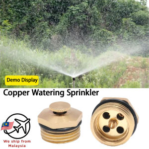 Copper 360 Degree Watering Sprinkler 1/2" 15mm Copper Garden Irrigation Spray Nozzle Sprinkler Siram Pokok Sayur Kebun