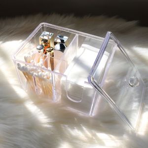 Acrylic Cotton Bud Kotak Tempat Kapas 7Q452