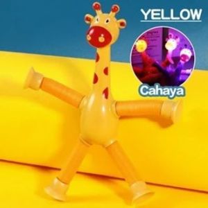 Mainan Tabung Robot Teleskopik - Jerapah Pop Tube Suction Cup Seru!