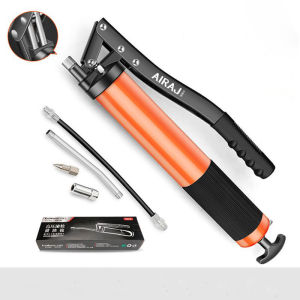 AIRAJ กระบอกอัดจารบีแรงดันสูง แบบใส ปืนอัดจารบี หัวฉีดน้ำมัน 600CC ความดันสูง