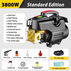 3800W Water Jet Car High Pressure Cleaner High Pressure Portable Water Jet Wash Machine 220V Water Spray Air Pump Cordless Water Jet