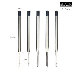 10 Pcs Pulpen Refill Pen Parker Cetek Putar / Isi Ulang Pena Pulpen / Isi Refill Ballpoint / Tinta Pen - Bahan Metal Diameter 0.5Mm Tinta Hitam & Biru