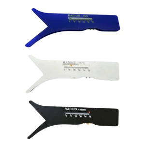 Sliding Radius Measurement Gauge Radius Measuring Ruler from 0-50mm for Engineering Drafting Furniture Making Project