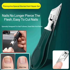 Home nail clipper set Stainless steel nail clippers for nail groove Hawk-beak oblique nail clippers Large opening nail clippers