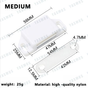 1Set Magnetic Door Lock Cabinet Drawer Hidden Automatic Door Closer Silent Magnetic Door Lock