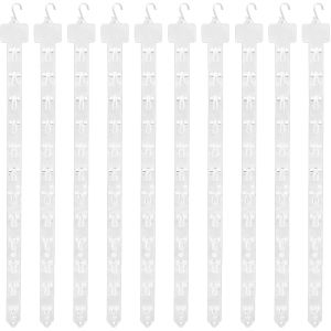 20pcs Supermarket Snack Display Hanging Strips / Plastic Food Hanging Stripswith Hook / Convenience Store Shelf Merchandise Strips