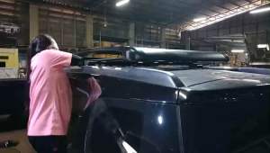 แร็คหลังคาบรรทุกสัมภาระรถยนต์ เชฟโรเลต เทรลเบลเซอร์ พร้อมขาจับ และ คานขวาง ครบชุด แถมตะข่ายคลุมแร็คฟรีในชุด