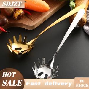 SDJZT Muỗng đa chức năng mì muỗng thực phẩm strainers thép không gỉ Spaghetti máy chủ mì ống colander lò Nồi công cụ lọc mì