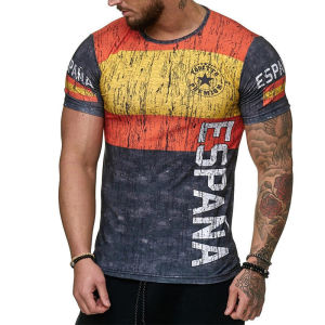 [Local Stock] VCC Portugal Spain Sweden Graphic T-shirt Mens Clothing Retro Street Casual T Shirts Classic Fashion Popular Oversized Tee Top