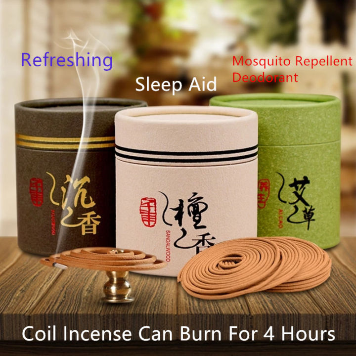 WHL 48Pcs 天然盘香 4小时盘香 送小葫芦 Natural Coil Incense Sandalwood Agarwood ...