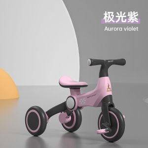 Roda Tiga Kanak-Kanak Phoenix Basikal Keseimbangan Basikal Bayi Budak Kecil Roda Tiga Seimbang Empat-Dalam-Satu Pelbagai Fungsi