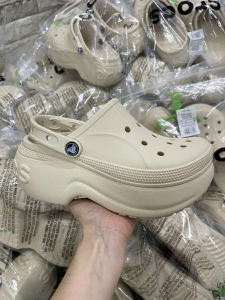 CrocsFanClub - PB321- SỤC BELLA đế cao 8cm cho nữ siêu nhẹ sục đi mưa tặng 8 charm