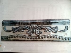 List Keramik Dinding 8 x 25 cm BATIQ ABU-ABU TIMBUL per 1 pcs