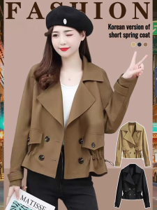Womens Autumn high waist fashion short jacket