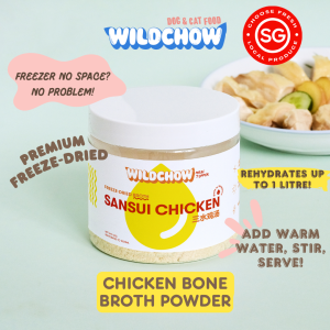 WildChow Chicken Bone Broth Premium Freeze Dried for Dogs & Cats