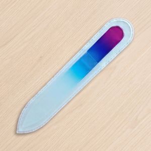 Mont Bleu Genuine Czech Glass Nail File - Premium Crystal Nail File with Lifetime Warranty Washable Manicure Tool