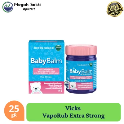 Vicks Baby Balm 20 gR | Balsem Untuk Bayi diatas 3 Bulan