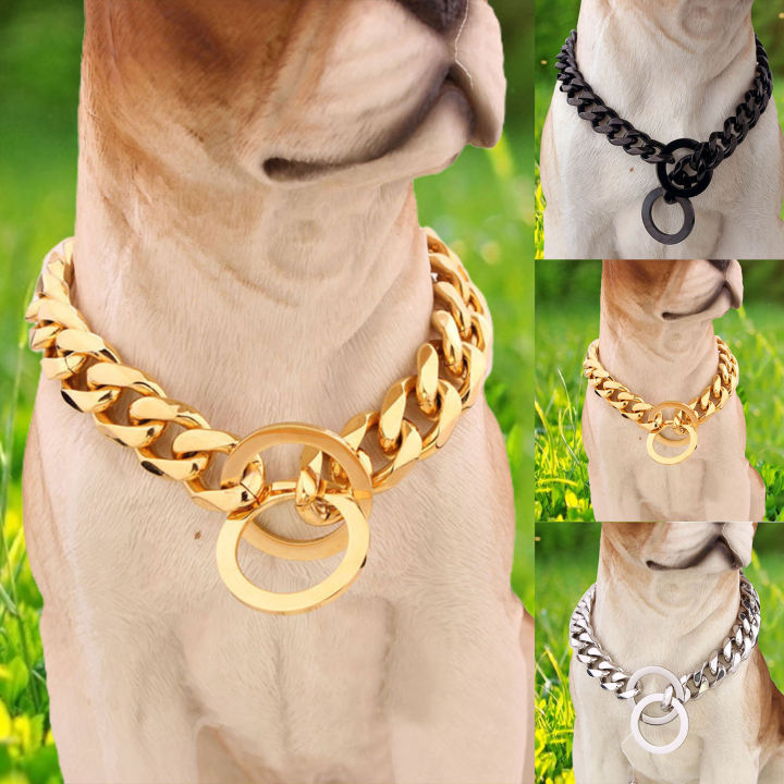 Leash Dog Name Chain Collar Collar Non-Scalable Anti-Chew