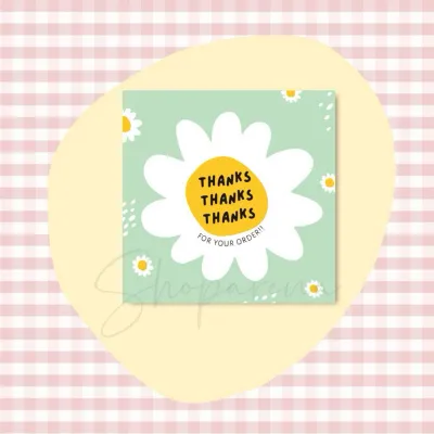 [SG Seller] Cute Floral Aesthetic Thank You Cards Small Business Packaging Customer Appreciation Inserts Teachers
