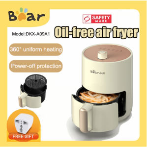 Bear Air Fryer 1.5L 900W Multifunction Oil-Free Large Capacity Electric Fryer Fries Machine QZG-A09J1