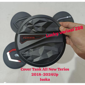 TUTUP TANKI COVER TANGKI VARIASI TANK COVER TOYOTA ALL NEW RUSH & DAIHATSU ALL NEW TERIOS 2018-2026 UP GR SPORT CARBON & HITAM DOFF