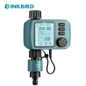 INKBIRD HO-WT-1 Programmable Automatic Digital Water Timer Irrigation System with Water Flow Meter Unlimited Manual Watering Rain Delay for Lawn Garden Greenhouse