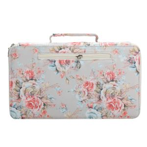 Rose Pattern Pencil Case with a Fresh Floral Texture Design - 200/252/300 Hole Design Durable Fabric Storage Bag Suitable for Pencils Markers Scissors - Portable Office Art Supplies Storage Art Supplies Storage Colorful Illustrations Sturdy St