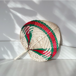 Pure Handmade DIY Heart Shaped Bamboo Woven Fan Summer Cooling Fan Chinese Style Hand Fan Mosquito Repellent Hand Fans