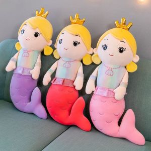 BEIBEI Mermaid Princess Mermaid Princess Plush Dolls PP Cotton Plush Mermaid Stuffed Toys Cute Appease Birthday Gifts