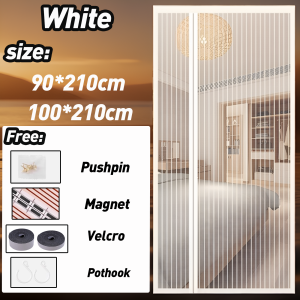 Magnetic Curtain 窗帘布 Door Curtain curtains for windows 免打孔窗帘 门帘网纱 kitchen curtain curtains living room