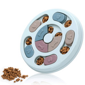 【SG Local】Pet Interactive Dog Cat Food Puzzle Toy Slow Feeder Dog Bowl Slow Feeder Cat Bowl Anti-Choke Pet Bowl