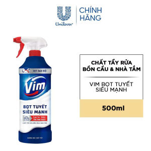 Bọt Tuyết Siêu Mạnh Tẩy Bồn Cầu Và Nhà Vệ Sinh Vim (500ml)