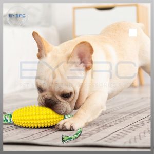 Interactive Pet Chewing Toy Corn-shaped with Rope Durable Chew/Bone Toy for Healthy Teeth & Gums Fun Tugging & Pulling for Dogs