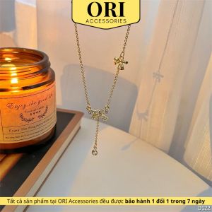Dây chuyền nữ hình nơ Clement xinh xắn ORI ACCESSORIES D122