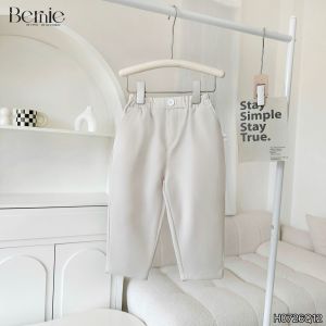Quần dài quần âu chất chéo tuyết màu be cho bé trai phong cách thanh lịch 9 tới 25kg BERNIE H0726Q12
