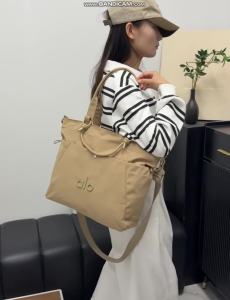 alo Large Capacity Tote Bag Multi-purpose Crossbody Handbag Casual Sports Yoga Gym Bag Removable Shoulder Strap Daily Commute Shopping Bag