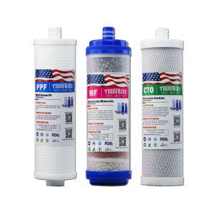 TROUWIDS เครื่องกรองน้ำดื่ม 3 ขั้นตอน ที่กรองน้ําก๊อกน้ํา แถมฟรี ไส้กรอง PP 1 Micron