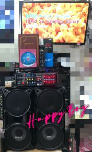 Karaoke set Original Promac speaker SPK-65 with amplifier & megapro doremi midi with 17000songs midi karaoke DVD Player Free platinum microphone