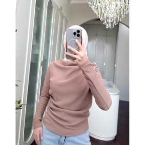 APRIL TOP | Atasan Knit Wanita Korean Top Baju Knit Wanita Lengan Panjang Basic Long Sleeve Terbaru