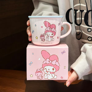 SG Sanrio Character Cartoon Kitty Melody Kuromi Cinnamoroll Ceramic Drinking Mug Cup 340ml Box Glass