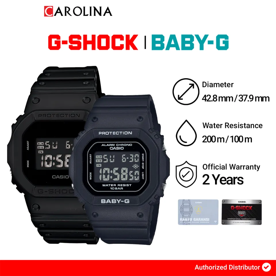 Jam Tangan Couple Casio G-Shock X Baby-G DW-5600BB-1D BGD-565-1D