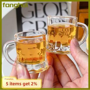 fanghui 1 cái 2oz bia cup nhỏ xử lý nhựa Whisky mini cho bên cốc thủy tinh barware nhà bếp ăn uống thanh nhà vườn trang trí