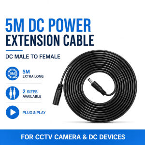 V380 PRO 12V DC Power Extend Cable 5.5mm*2.1mm Male Female Power Cord Cable for UPS Power supply and CCTV& DC Devices